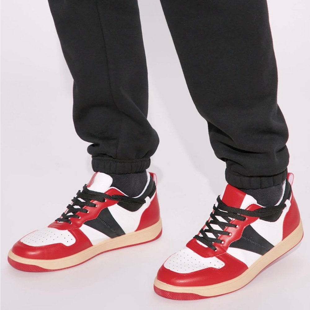 Men’s Classic Sneaker - Fashion Nova Red and Black